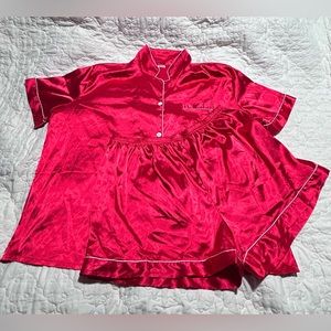 Women’s Swomog 2 Piece Pajama Set Red Size 3xl